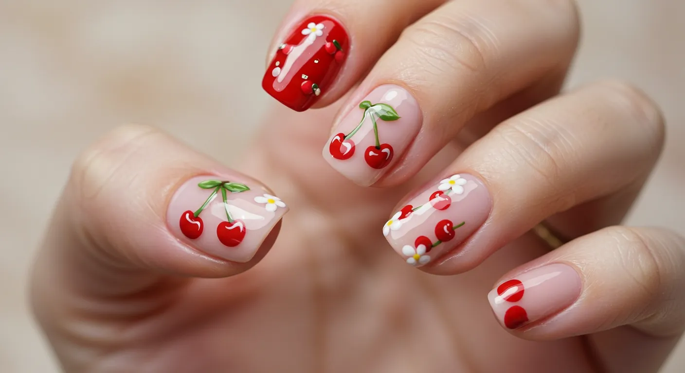 Cherry Nail Art