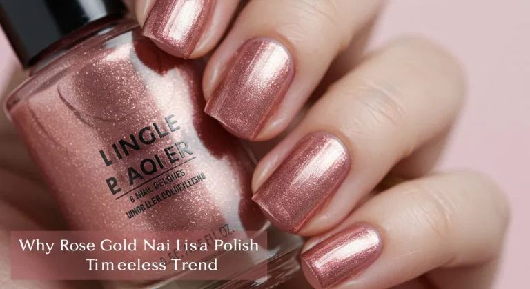 Rose gold nail polish